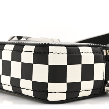 Marc Jacobs X Bloomingdales 150th Anniversary Saffiano Small Snapshot Camera Bag Black White 10 of 10