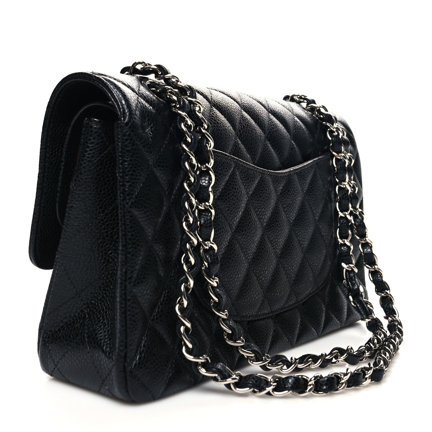 Chanel Caviar Quilted Medium Double Flap Black 3 of 13