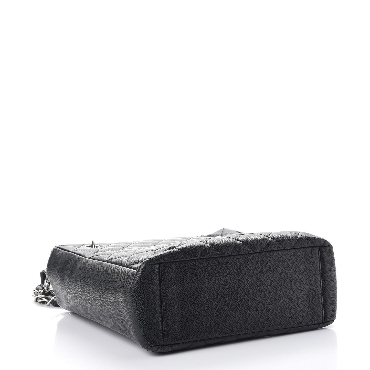 Caviar Quilted Petit Shopping Tote PST Black