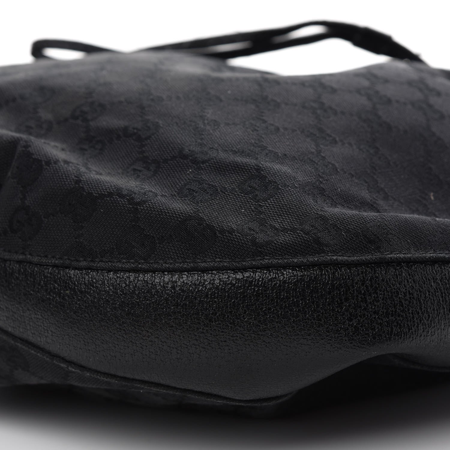 Gucci Monogram Drawstring Hobo Black 8 of 10