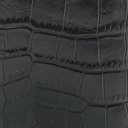 Saint Laurent Calfskin Crocodile Embossed Paris Mini Toy Shopper Tote Black 10 of 13