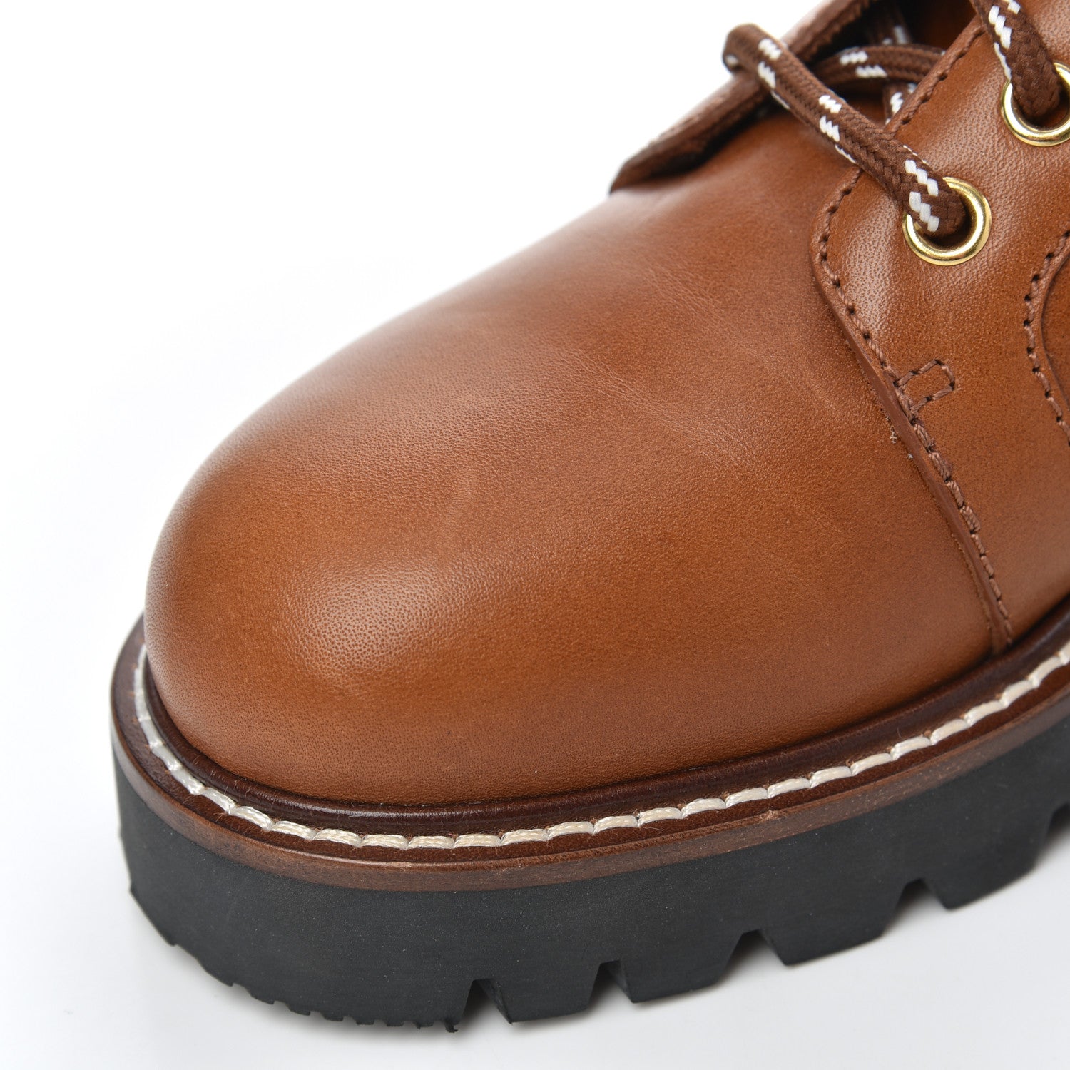 Louis Vuitton Calfskin Territory Ranger Combat Boots 37.5 Cognac 12 of 14