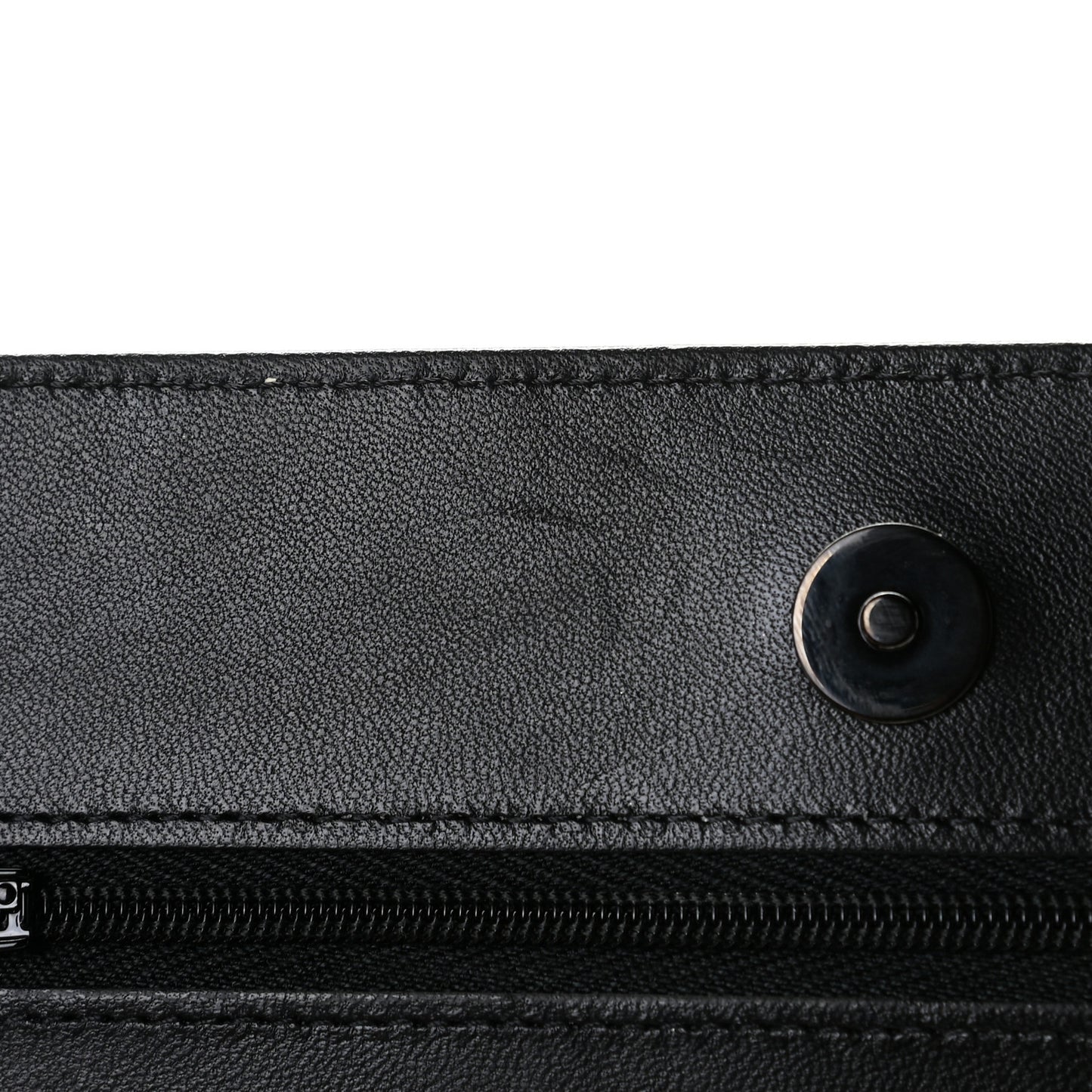 Lambskin Quilted Wallet On Chain WOC So Black