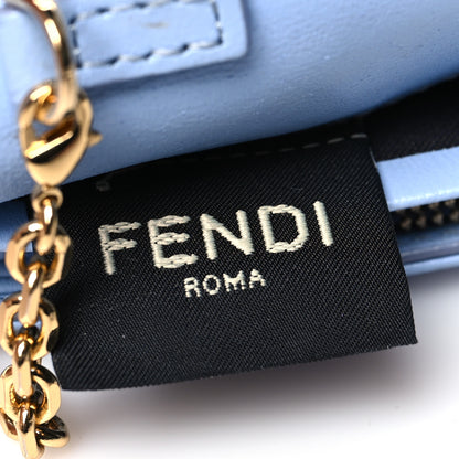 Fendi Nappa Matisse FF Embossed Continental Wallet on Chain Placid Blue 6 of 13