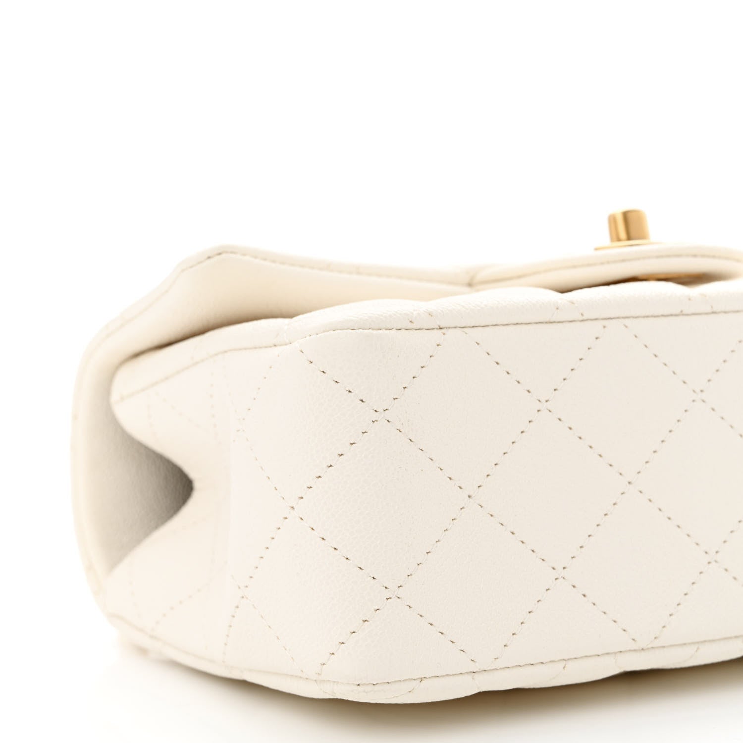 Chanel Caviar Quilted Mini Top Handle Rectangular Flap White 9 of 10