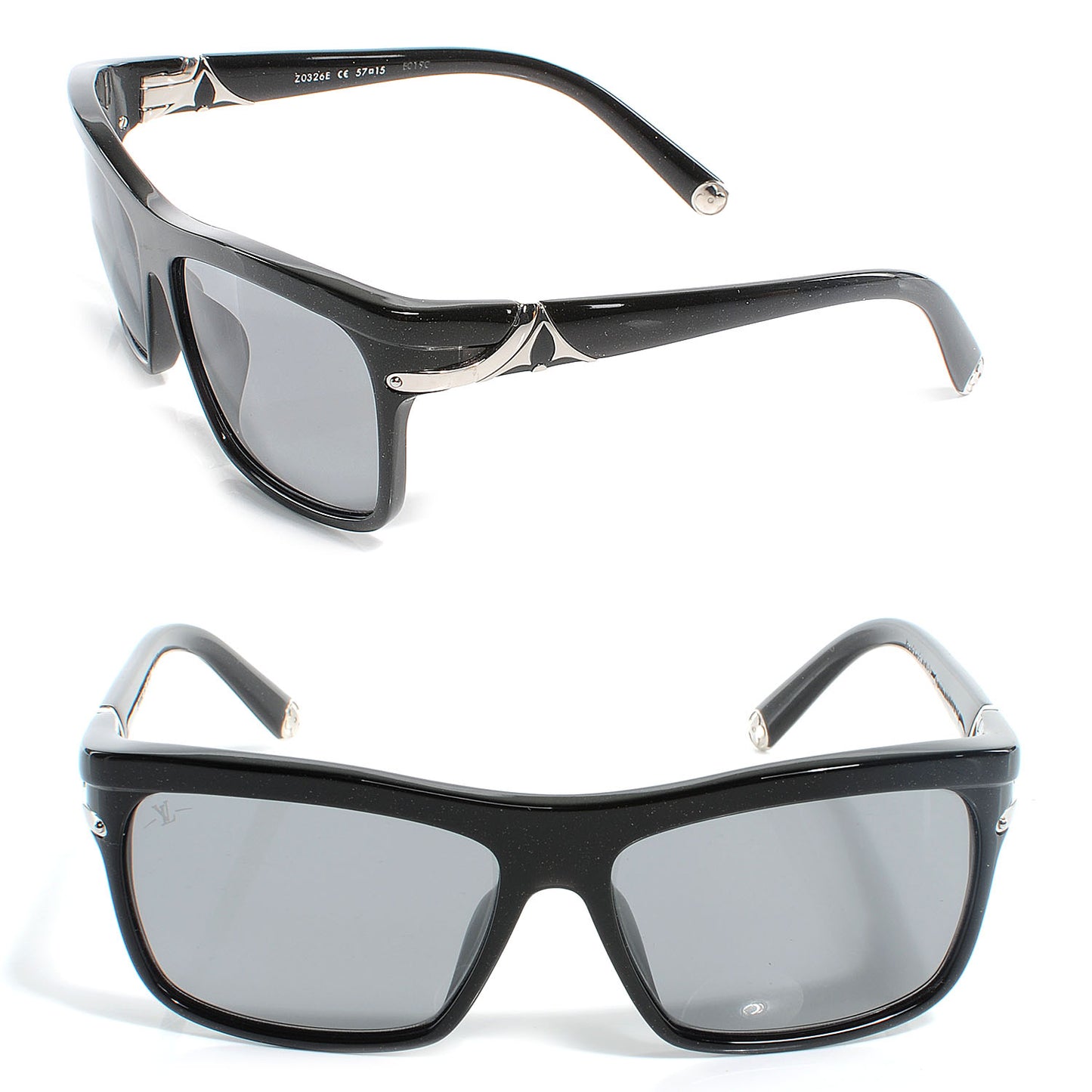 Acetate Dahlia Carre Sunglasses Black