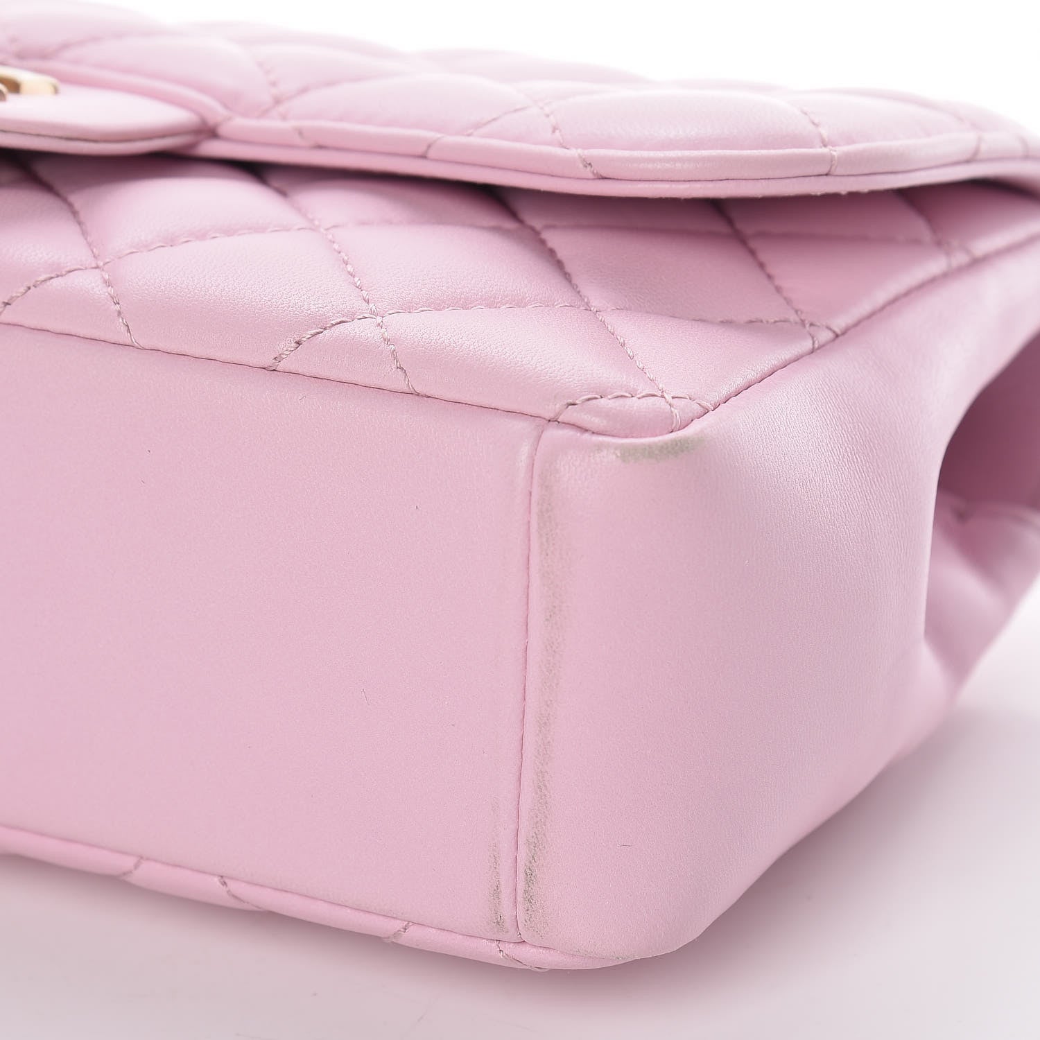 Chanel Lambskin Quilted Mini Mademoiselle Chic Flap Pink 10 of 14