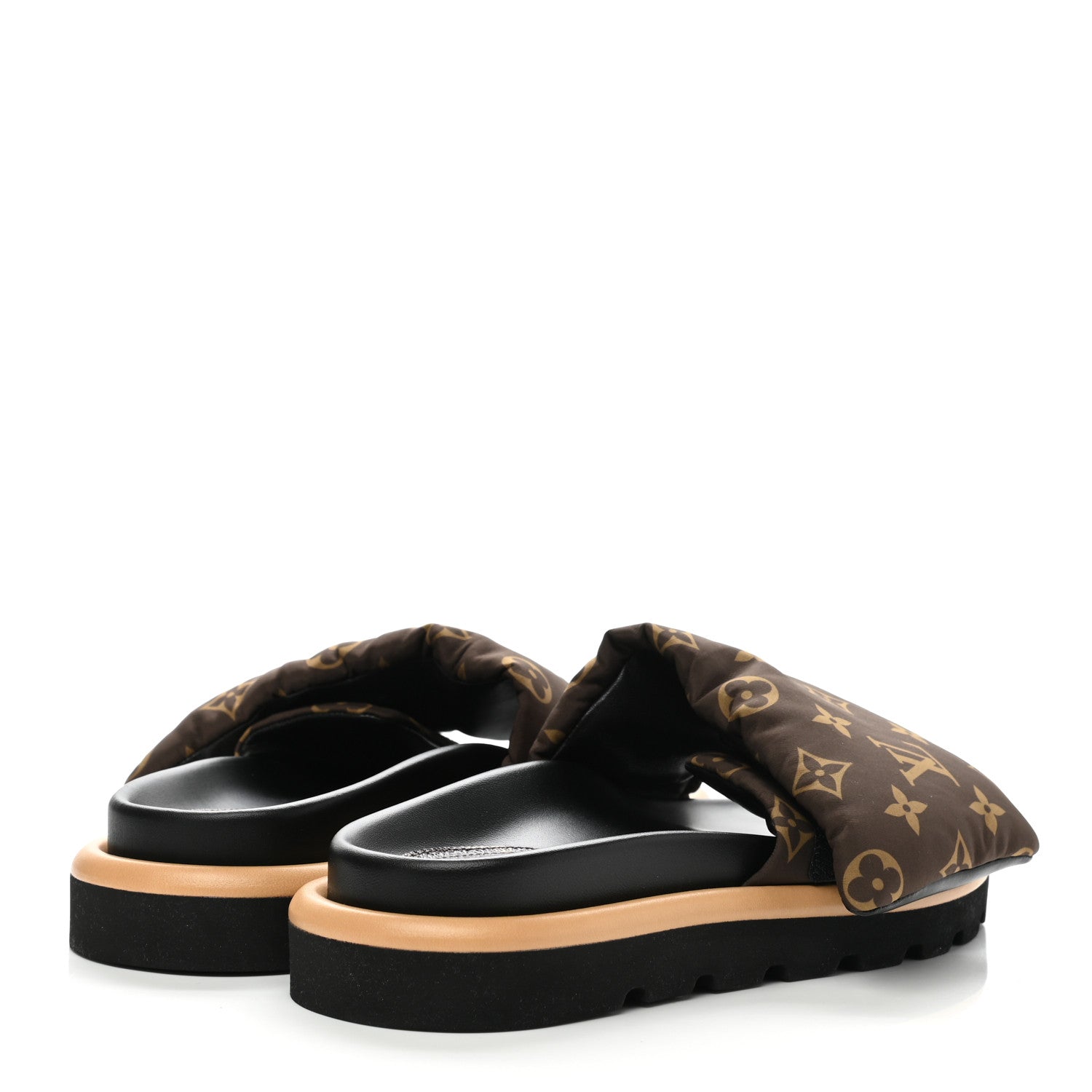 Louis Vuitton Nylon Monogram Pool Pillow Comfort Mule 38 Cacao Brown 4 of 7