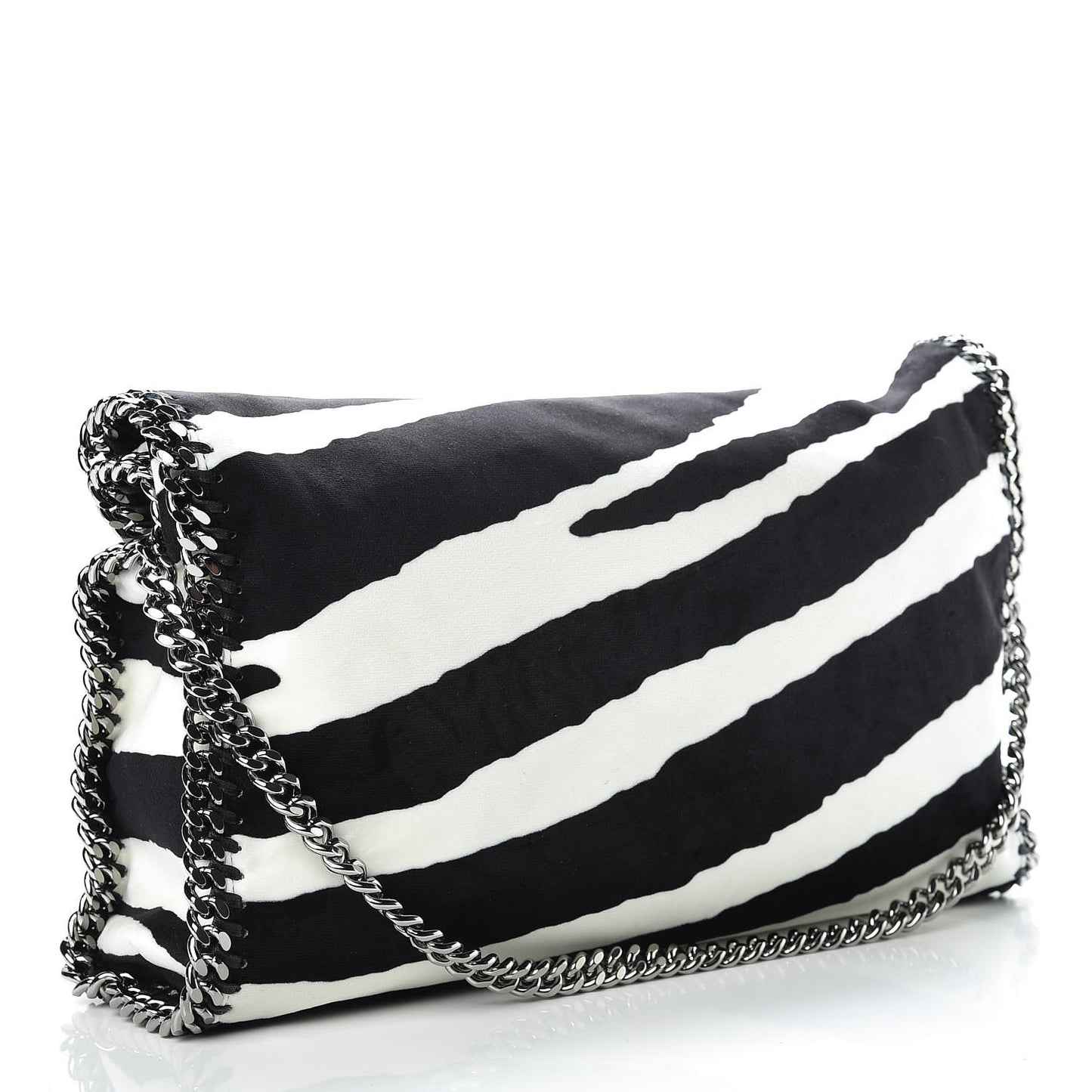 Linen Zebra Falabella Fold Over Tote