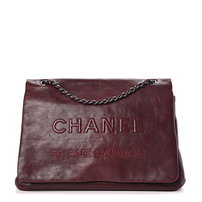 Chanel Calfskin 31 Rue Cambon Flap Shoulder Bag Burgundy 1 of 10