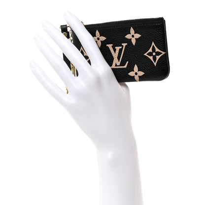 Louis Vuitton Empreinte Monogram Giant Key Pouch Black Beige 2 of 8