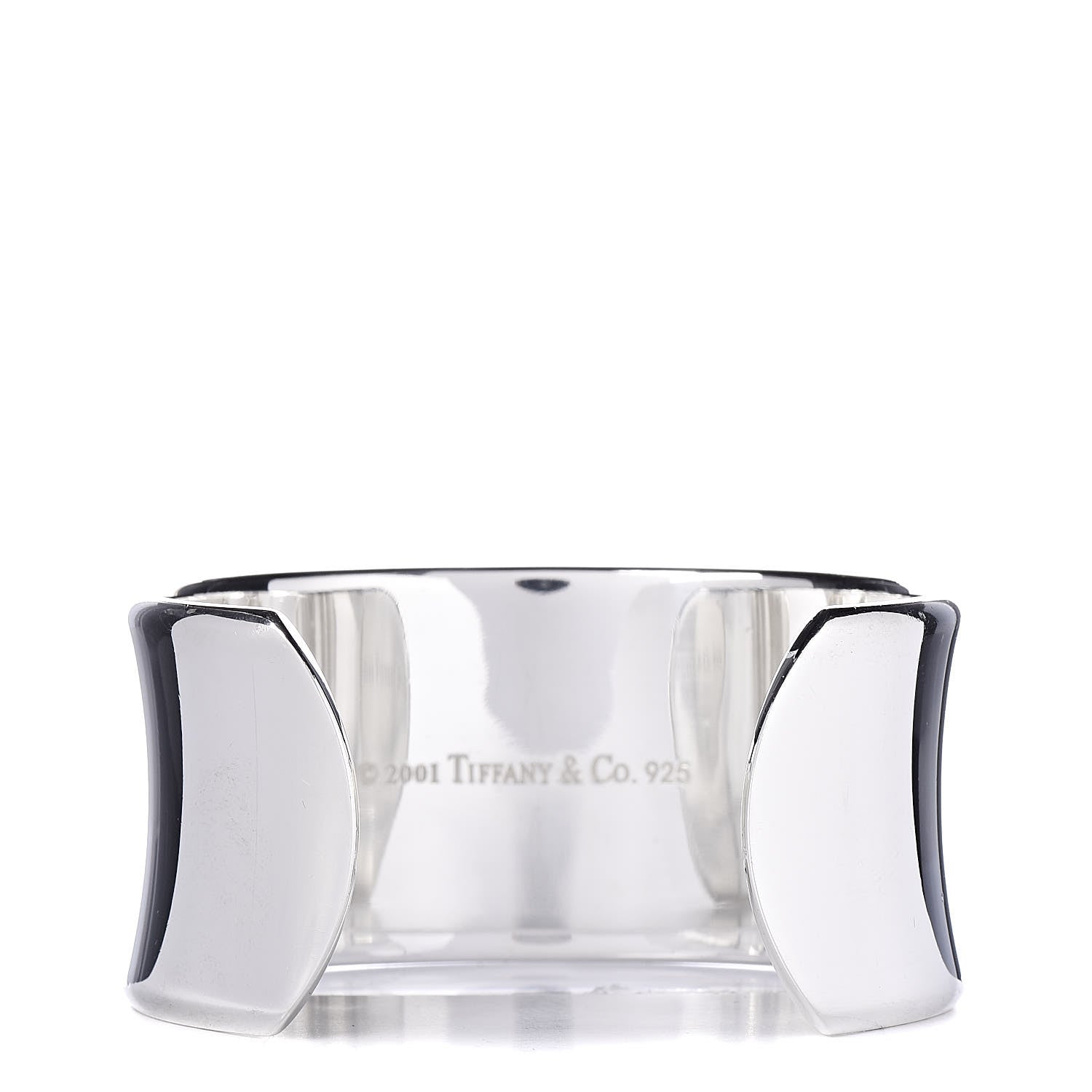 Tiffany Sterling Silver Wide 1837 Cuff Bracelet 3 of 4