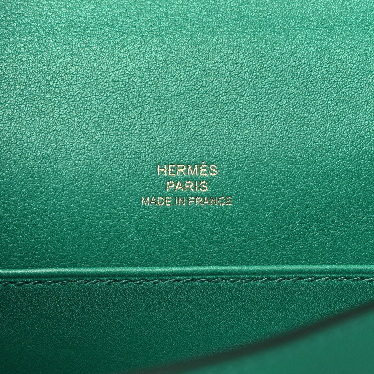 Hermes Swift Kelly Pochette Clutch Vert Vertigo 6 of 11