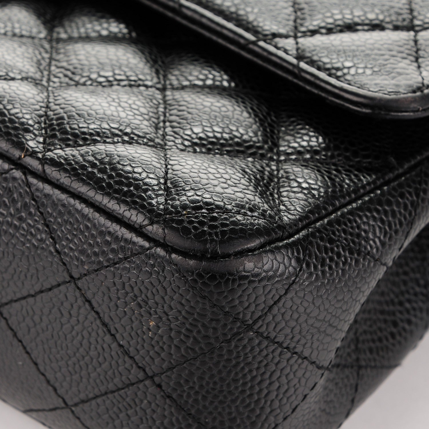 Chanel Caviar Quilted Medium Double Flap Black 8 of 9