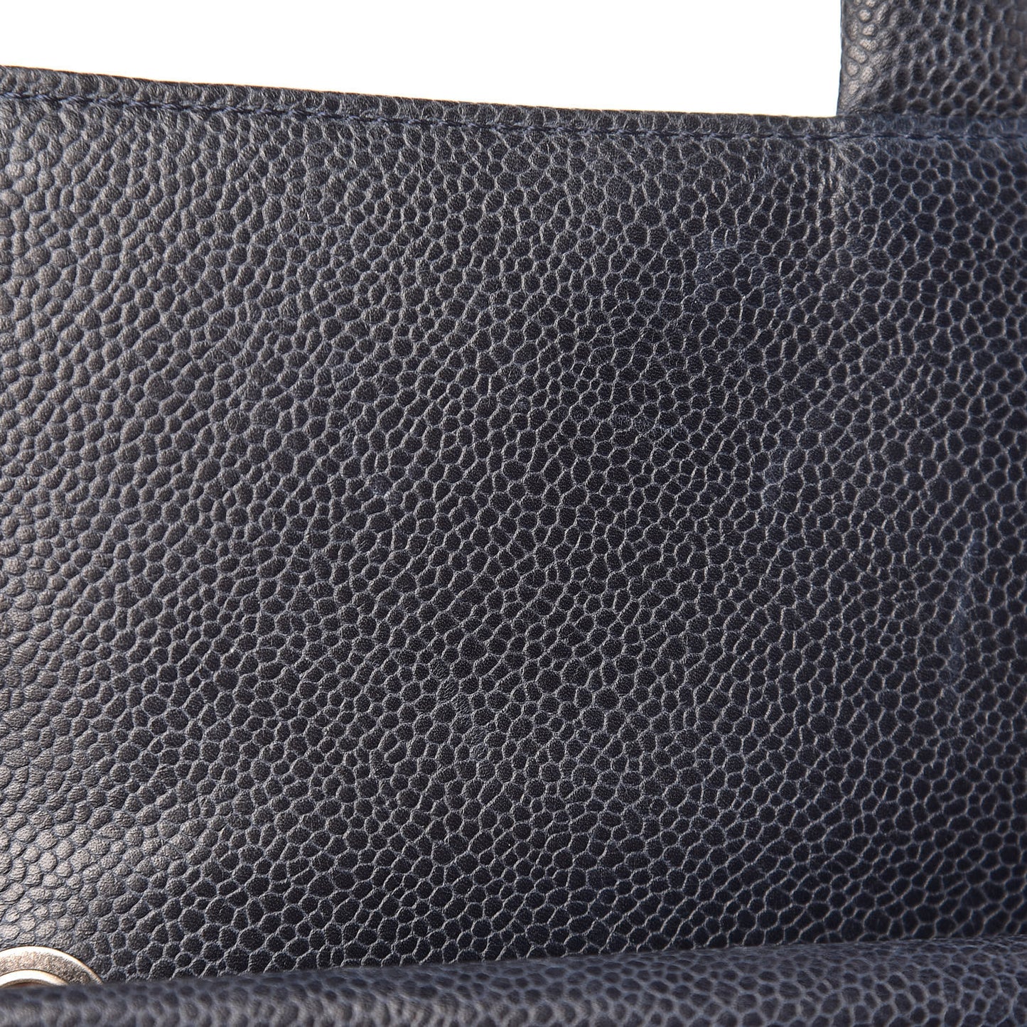 Caviar Quilted Large Retro Class Flap Dark Navy Blue