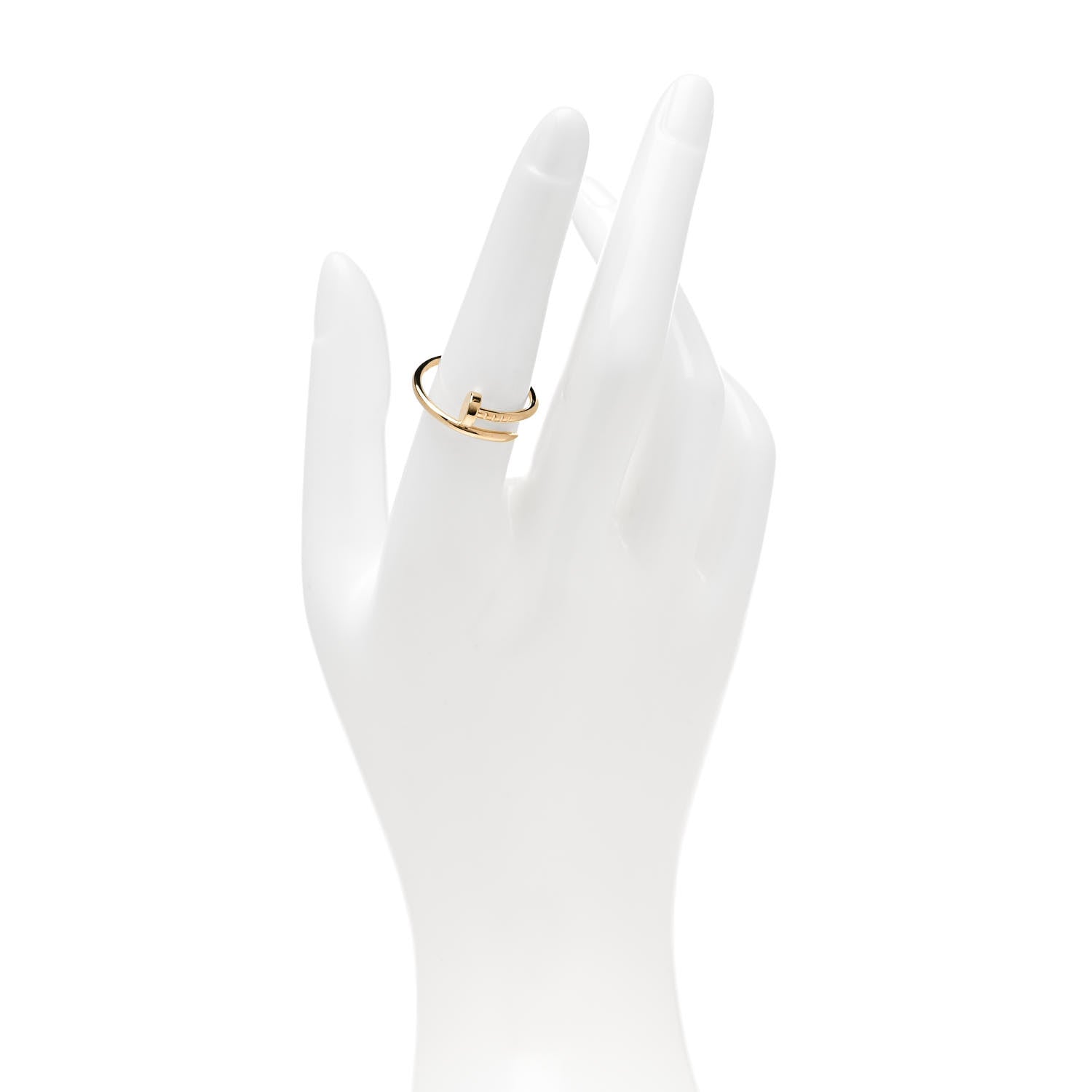 Cartier 18K Yellow Gold Small Juste Un Clou Ring 54 7 2 of 5