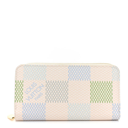 Louis Vuitton Damierlicious Zippy Wallet Pistachio Green 1 of 14