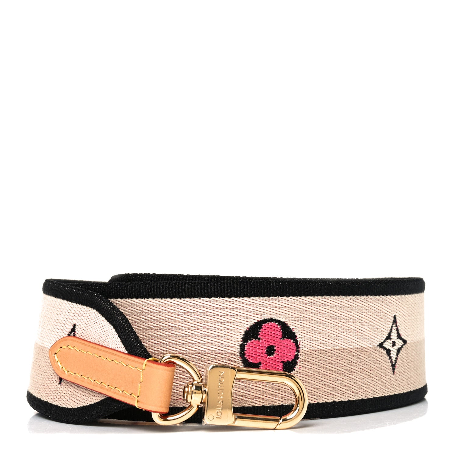 Louis Vuitton Jacquard Diane Shoulder Strap Black 1 of 4