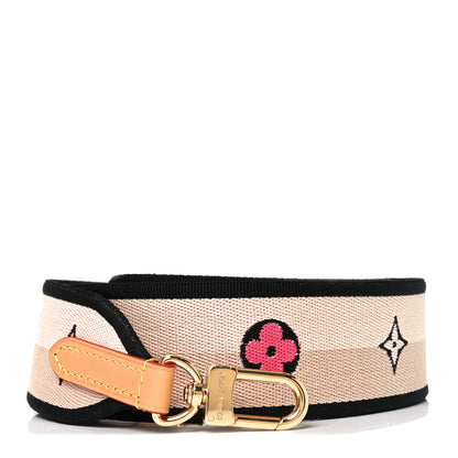 Louis Vuitton Jacquard Diane Shoulder Strap Black 1 of 4