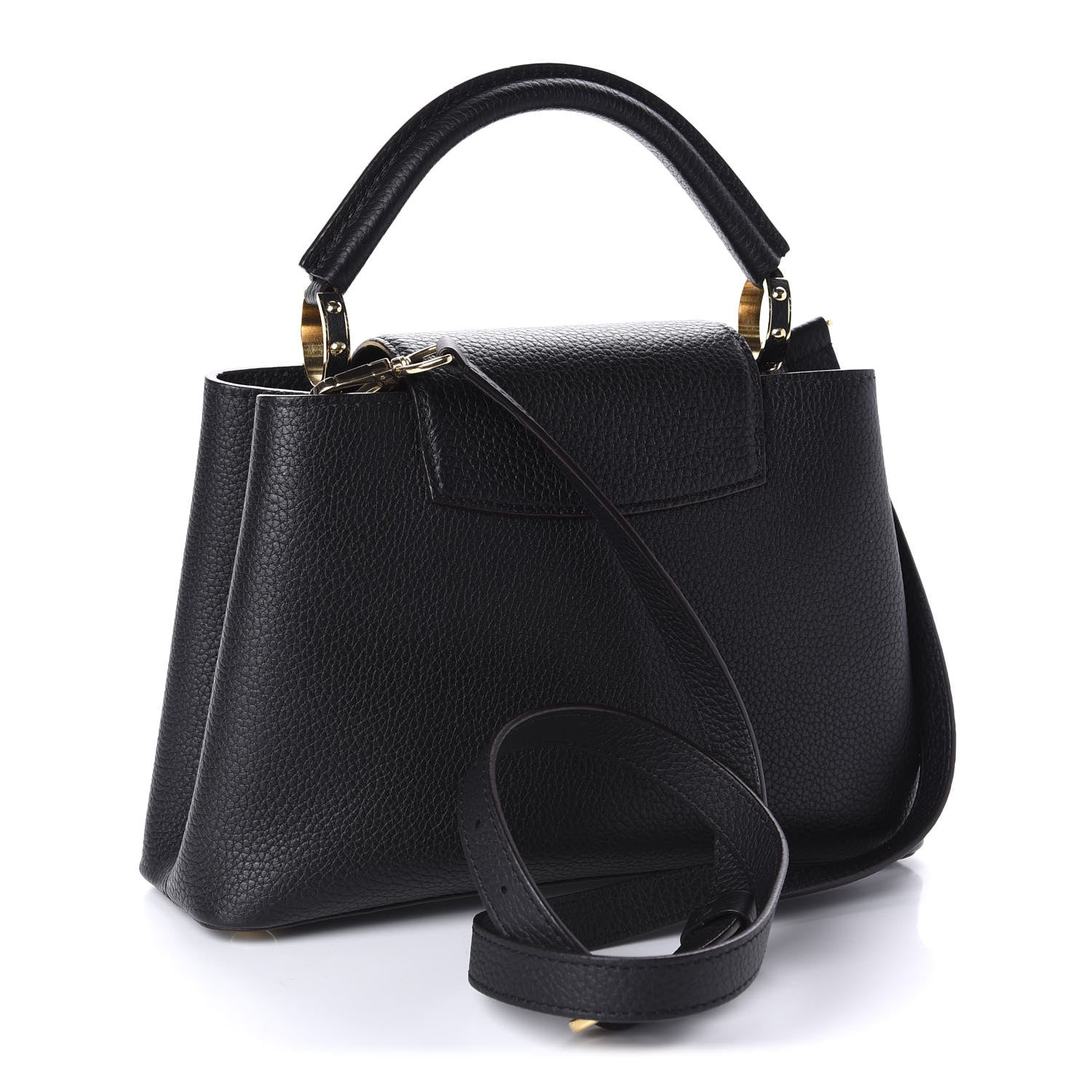 Louis Vuitton Taurillon Capucines BB Black 4 of 10