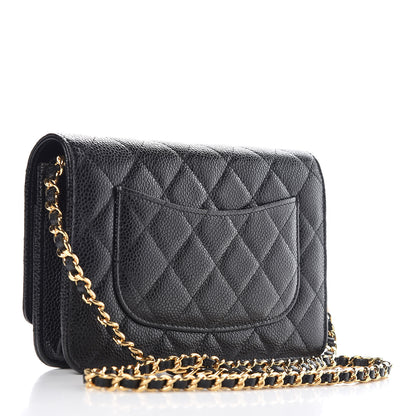 Chanel Caviar Quilted Wallet On Chain WOC Black 3 of 9