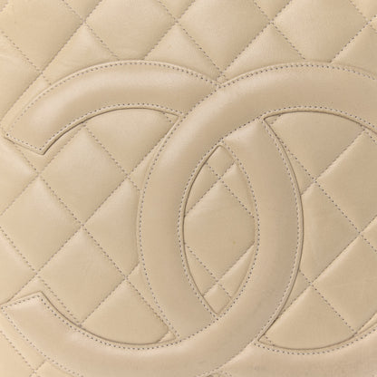 Chanel Lambskin Quilted Medallion Tote Light Beige 10 of 14