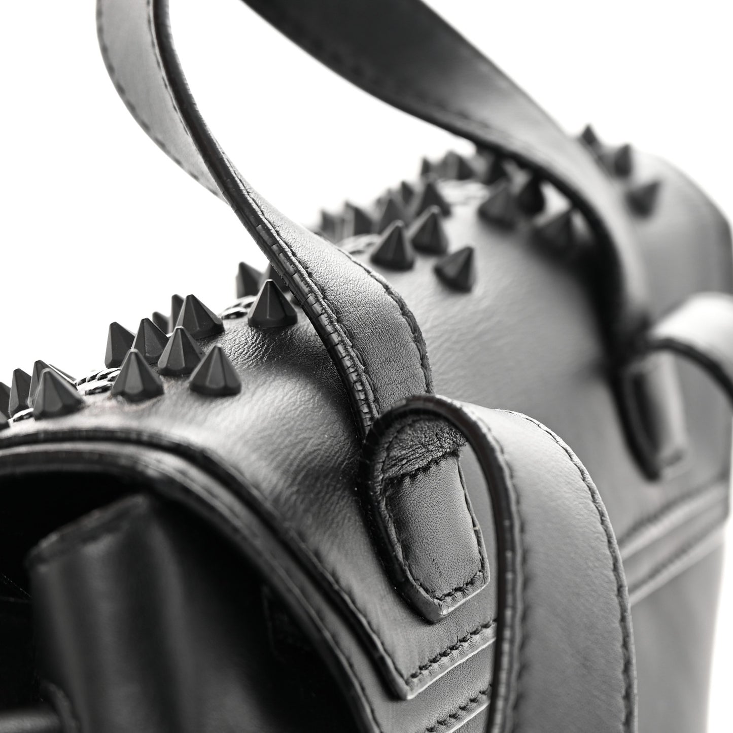 X NICHOLAS KIRKWOOD Calfskin Studded Serpenti Forever Backpack Black
