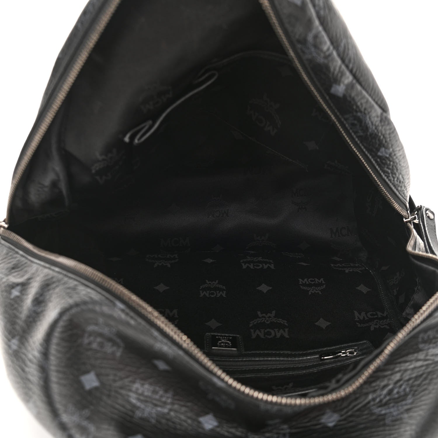 MCM Visetos Medium Sprinkle Stud Stark Backpack Black 5 of 11