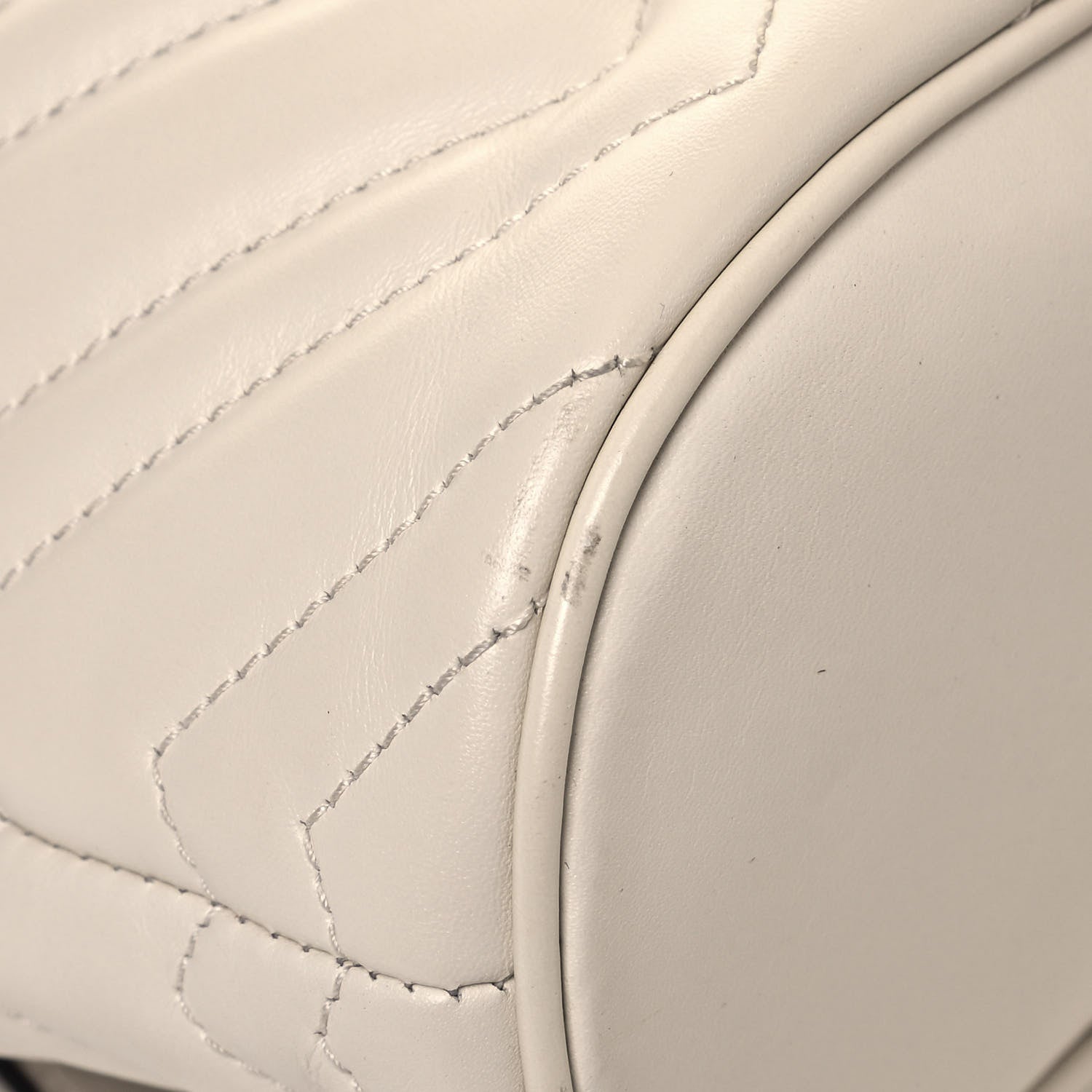 Gucci Calfskin Matelasse GG Marmont Flap Backpack White 9 of 13