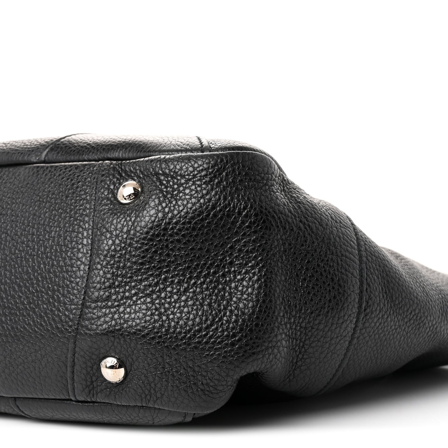 Vitello Daino Side Pocket Tote Black