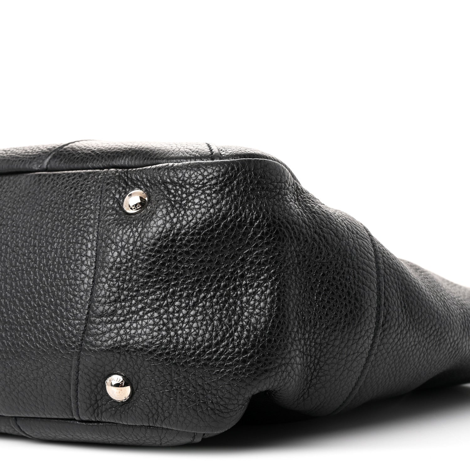 Prada Vitello Daino Side Pocket Tote Black 10 of 10