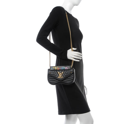 Louis Vuitton Calfskin New Wave Chain PM Black 2 of 10