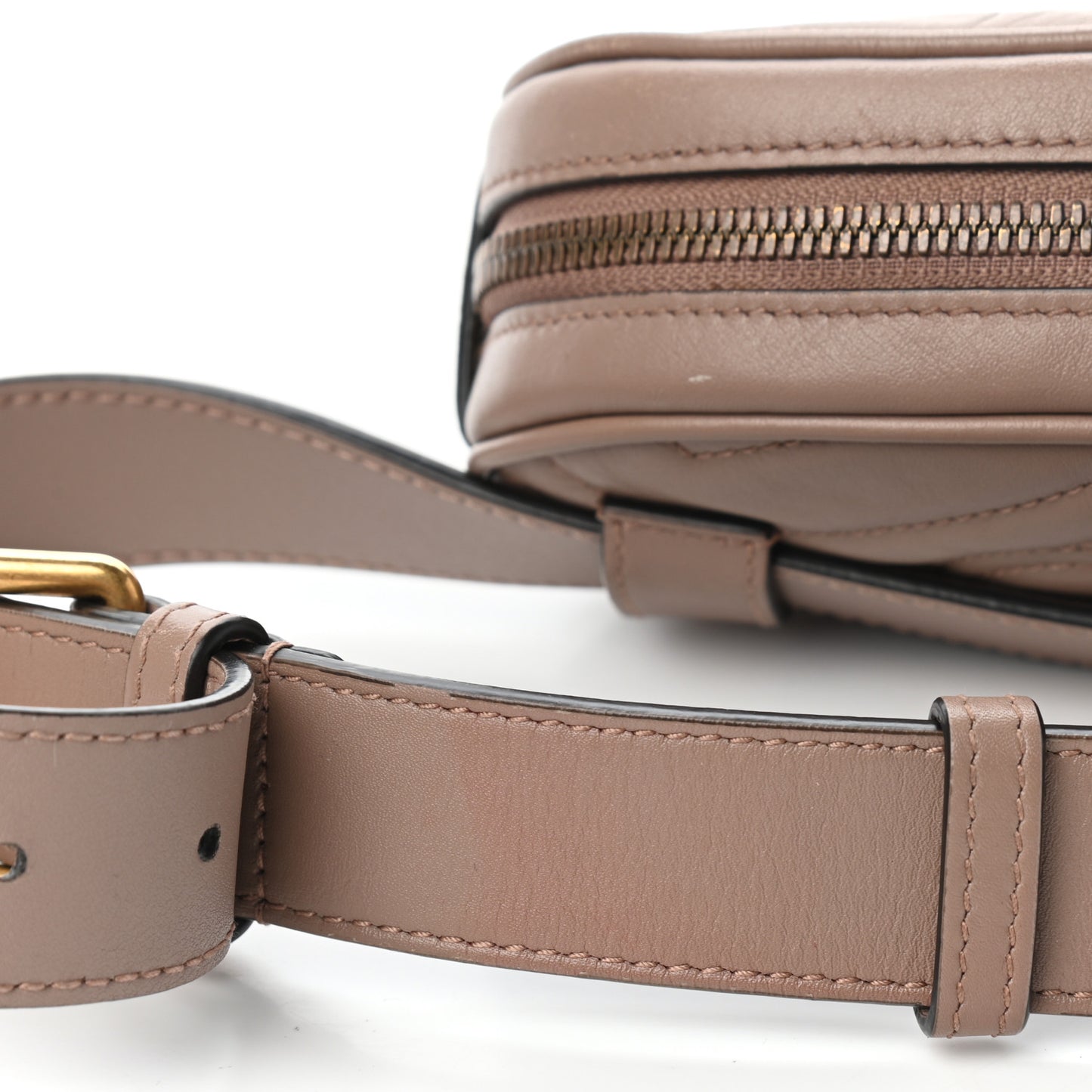 Calfskin Matelasse GG Marmont Belt Bag 85 34 Porcelain Rose