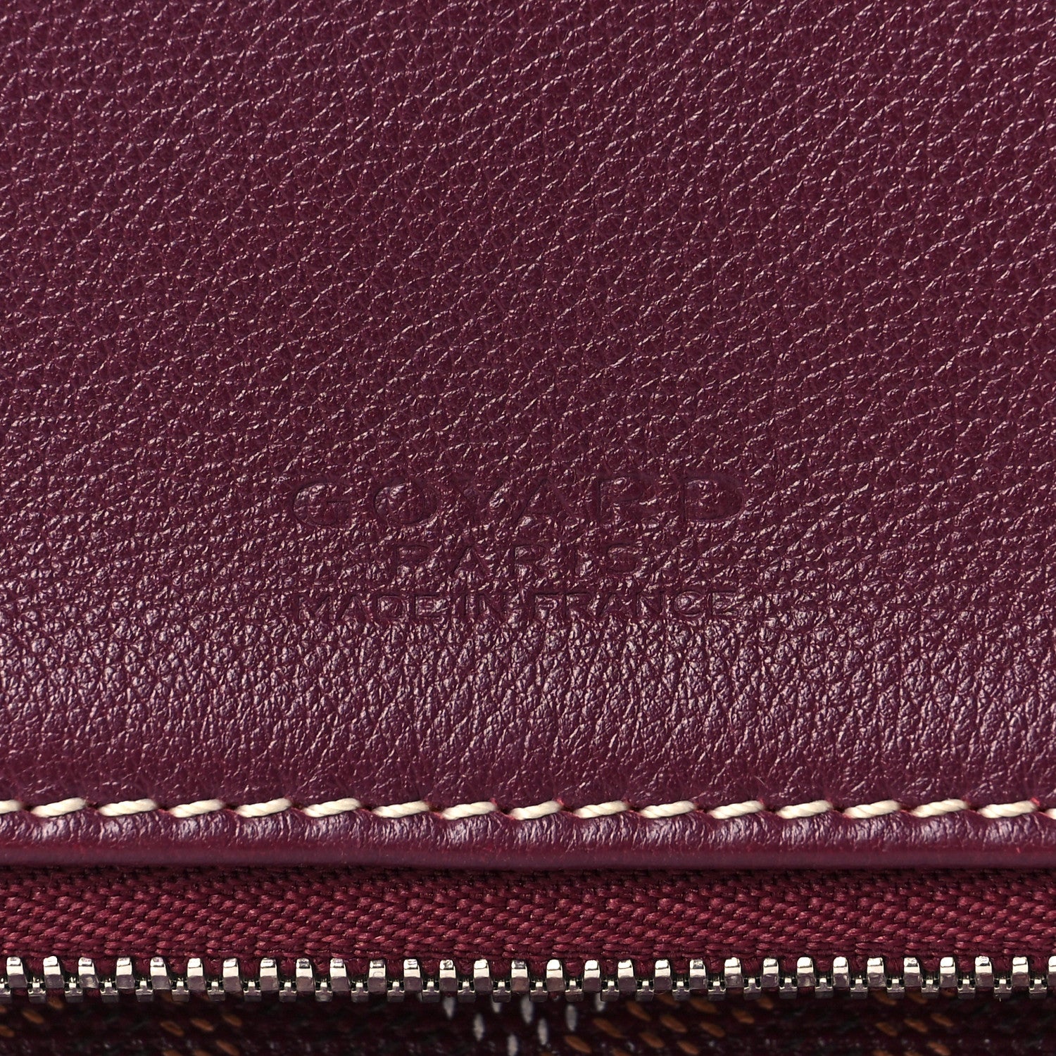 Goyard Goyardine Sainte Marie Soft Clutch Bordeaux 6 of 6