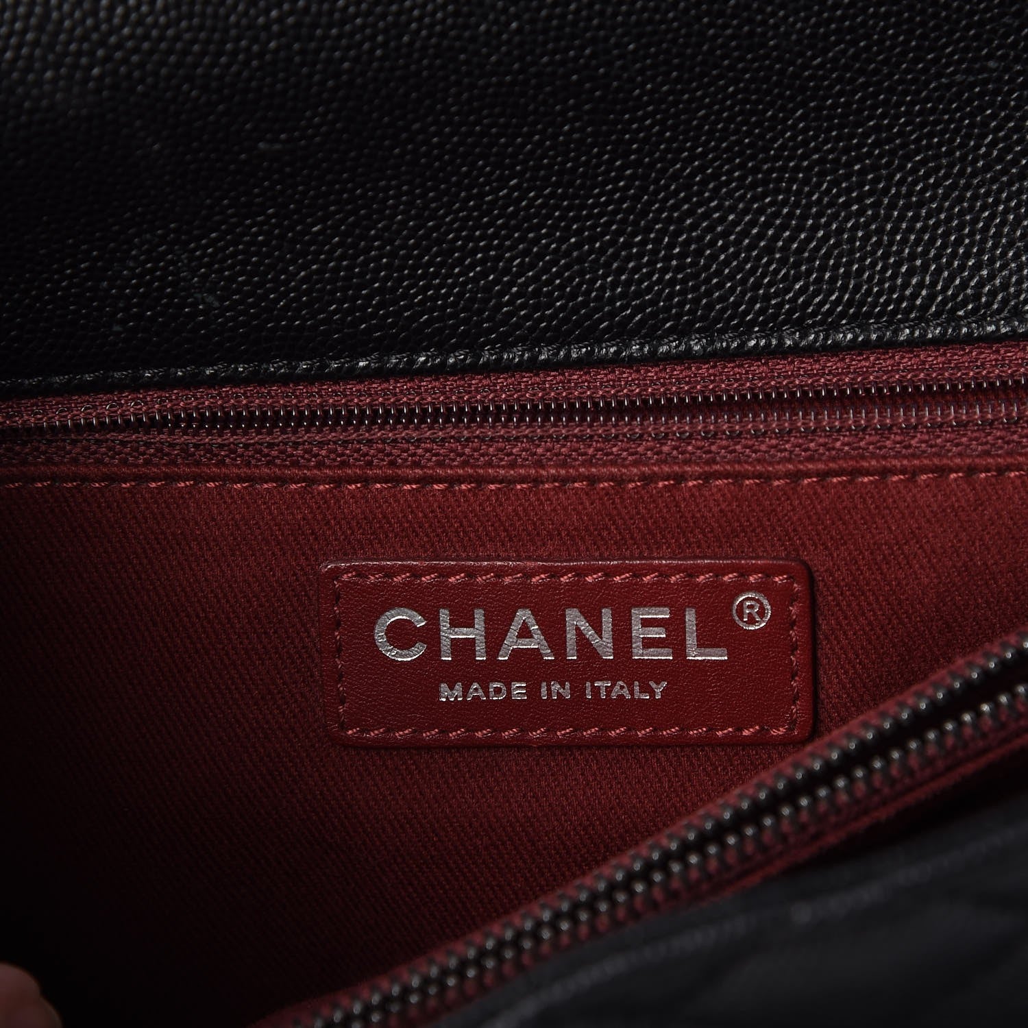Chanel Caviar Quilted Large Coco Handle Flap Black 7 of 7