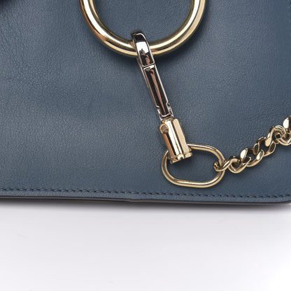 Chloe Suede Calfskin Mini Faye Bracelet Bag Majolica Blue 7 of 8