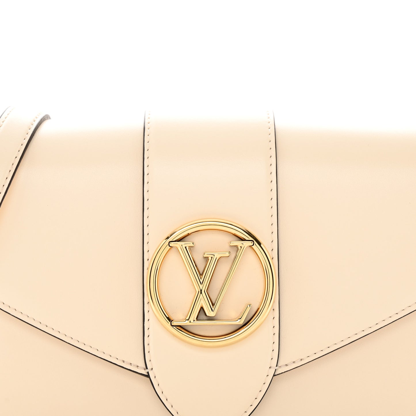 Smooth Calfskin LV Pont 9 Cream