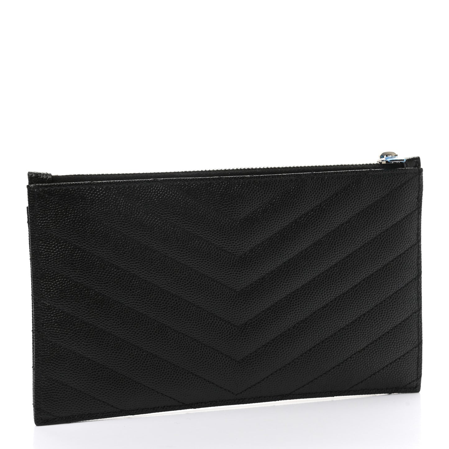 Grain De Poudre Chevron Monogram Bill Pouch Black