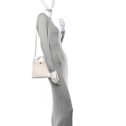 Chanel Shiny Lambskin Quilted Mini 31 Shopping Bag White 2 of 11