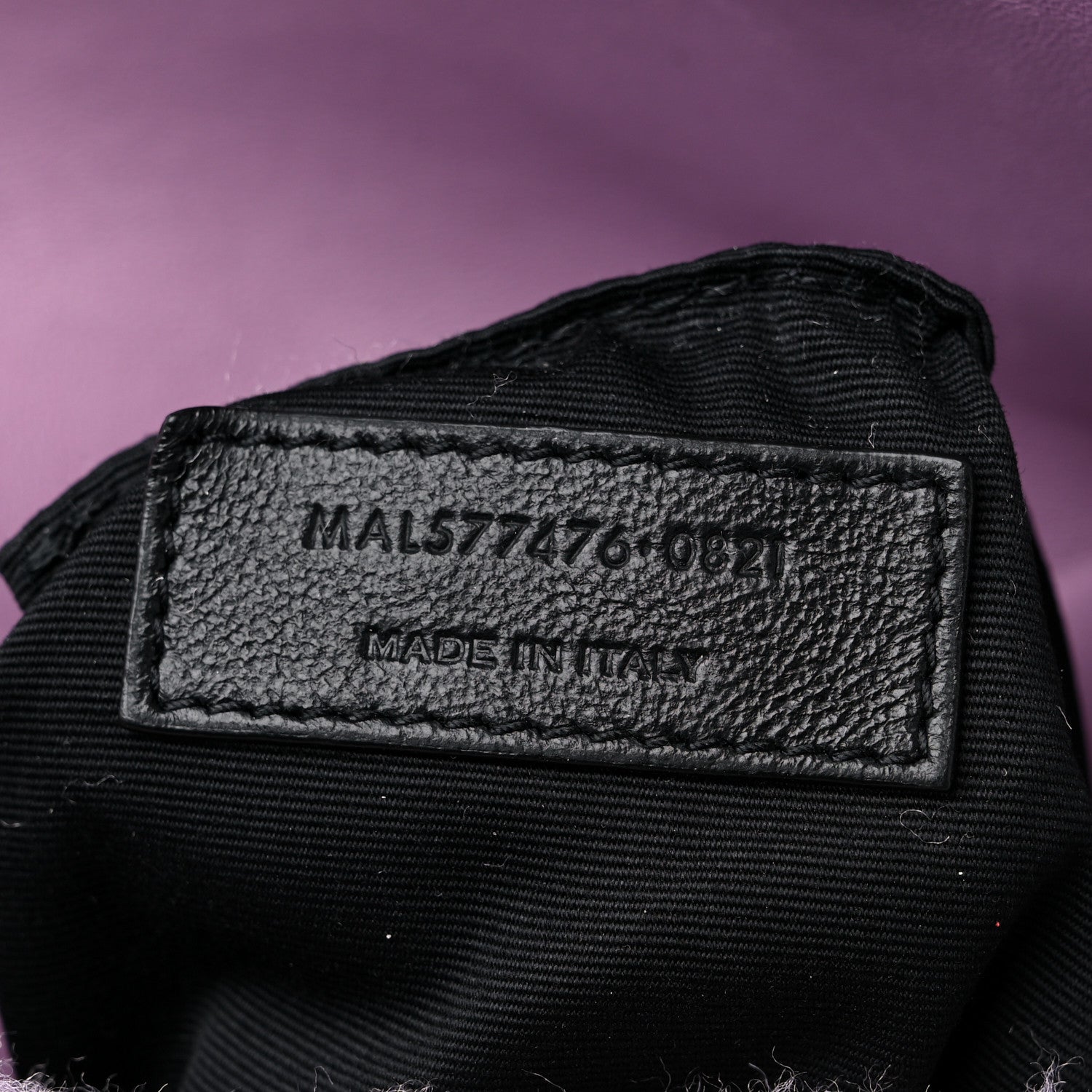 Saint Laurent Merino Shearling Lambskin Quilted Small Loulou Puffer Monogram Chain Satchel Lila 8 of 11
