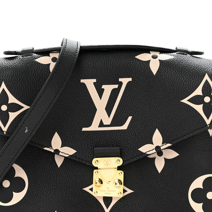 Louis Vuitton Empreinte Monogram Giant Pochette Metis Black Beige 7 of 13