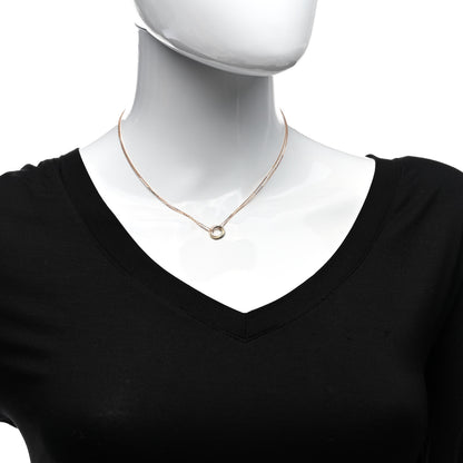 Cartier 18K Pink Yellow White Gold Trinity Double Chain Pendant Necklace 2 of 6