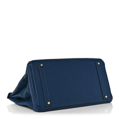 Hermes Togo Birkin 40 Bleu Saphir 4 of 18