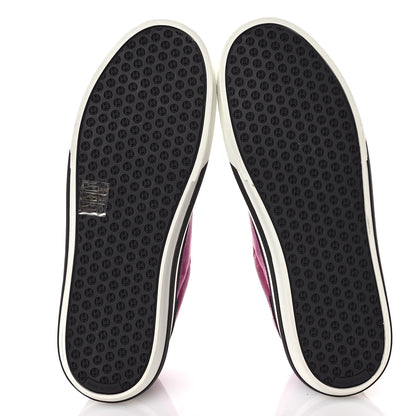Chanel Calfskin Velvet Womens CC Sneakers 40.5 Black Pink 6 of 9