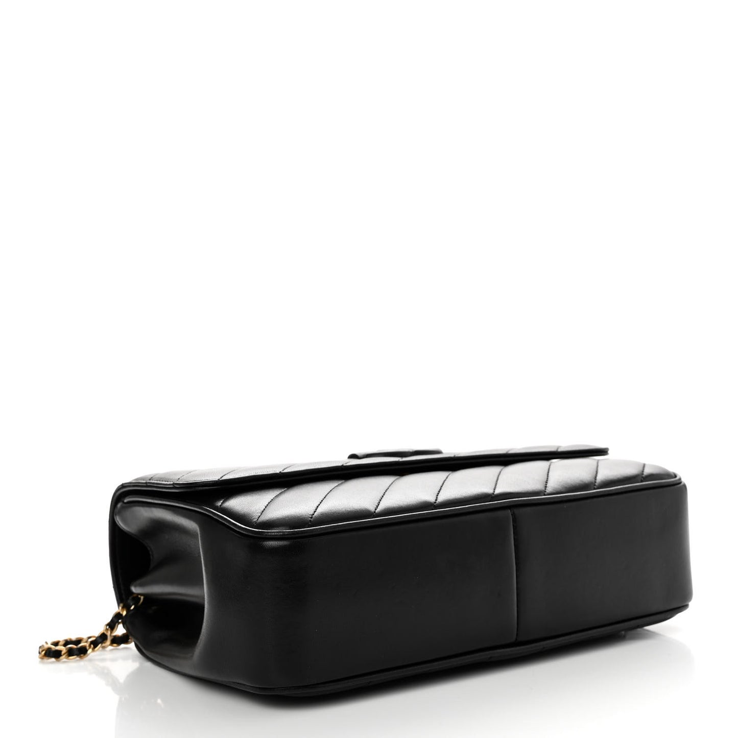 Lambskin Quilted Jumbo Coco Vintage Flap Black