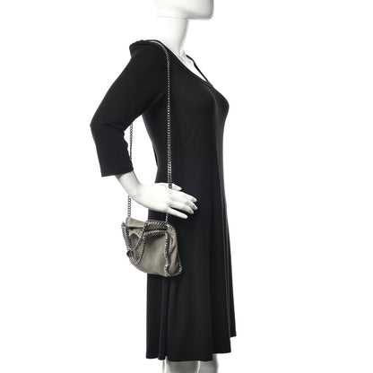 Stella McCartney Shaggy Deer Tiny Falabella Tote Grey 2 of 10