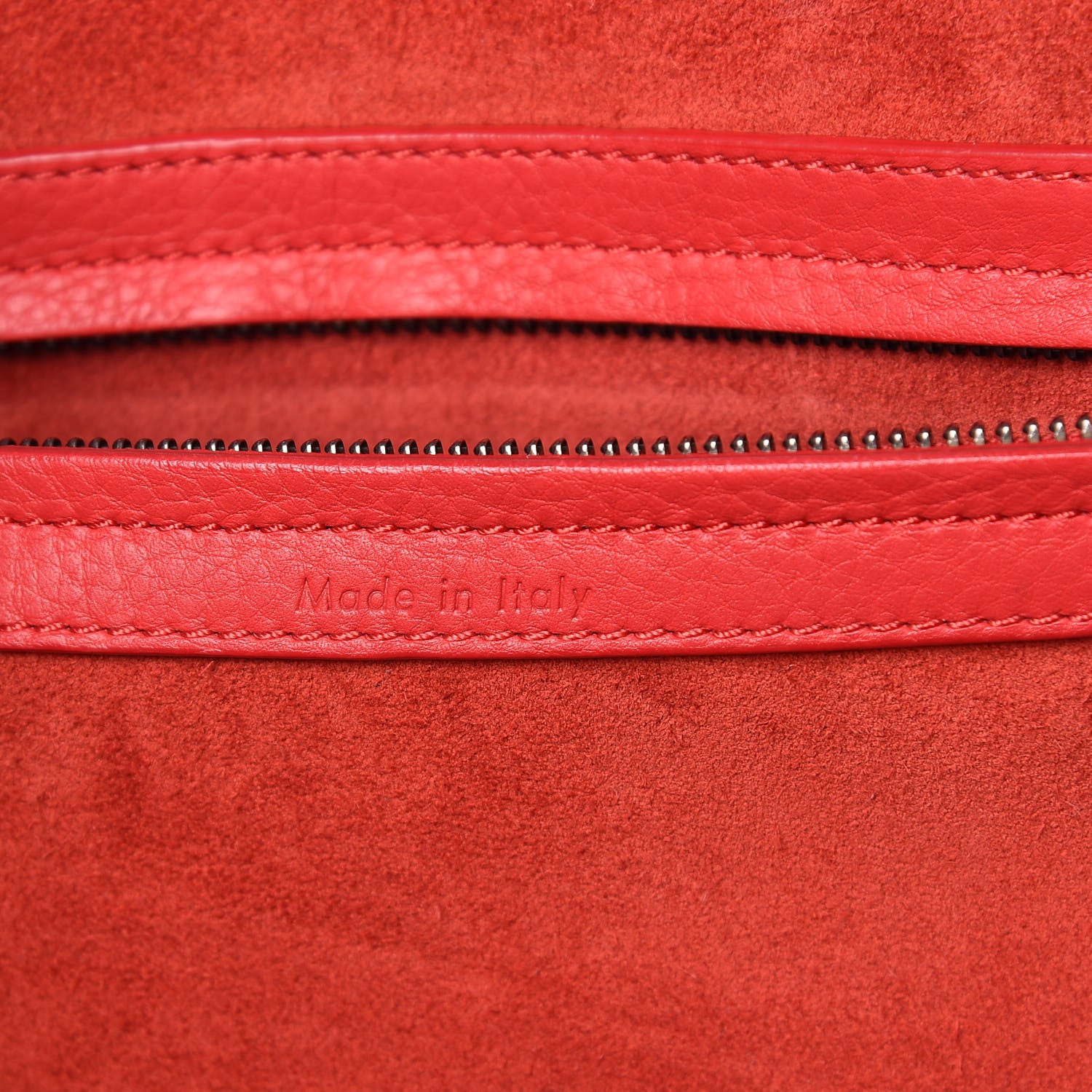 Celine Supple Calfskin Medium Phantom Luggage Vermillion 6 of 21