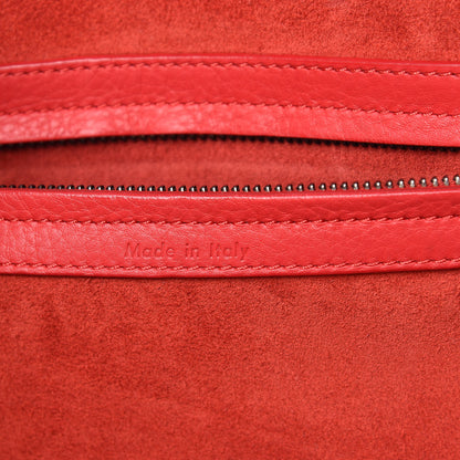 Celine Supple Calfskin Medium Phantom Luggage Vermillion 6 of 21