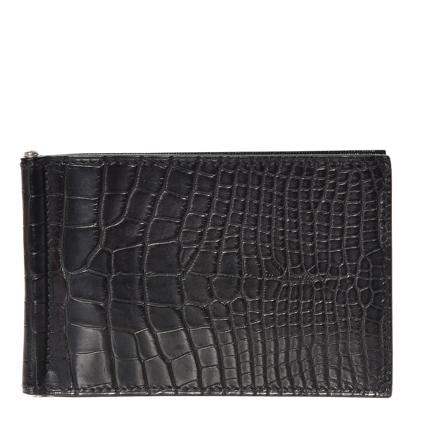 Shiny Alligator Poke Jungle Wallet Black