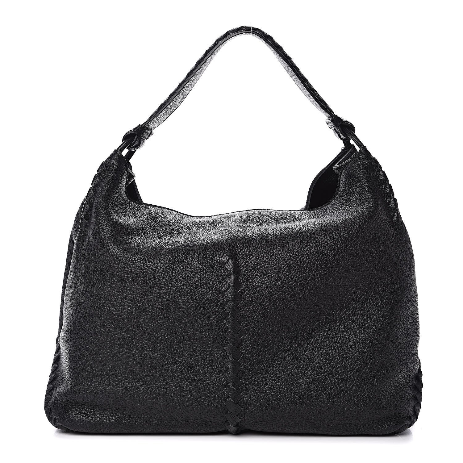Bottega Veneta Cervo Lavato Deerskin Hobo Black 1 of 12